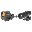 Pack point rouge Holosun Reflex 510C + Magnifier HM3X réticule rouge 