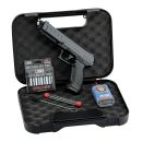  Pack Pistolet défense Charlie KIMAR cal.50 16 joules 5 CO2 + 10 Billes caoutchouc + huile + mallette