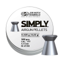 Plombs air comprimé JSB cal.4.5 simply 8.02gr 0.52g par 500