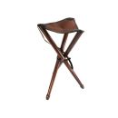 Siège trépied JANUEL ayaudes bois assise marron 65cm