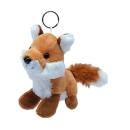 Porte clé peluche renard NATURE DE BRENNE 10cm