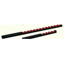 Guidon grain d'orge RUBY 71mm orange