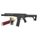 Pack carabine à air comprimé noir T4E TC68 cal.68 full auto 40J+ billes+Co2 88gr