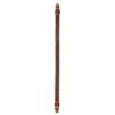 Bretelle carabine RISERVA en cuir tressé élastique marron