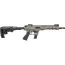 Carabine semi-automatique DERYA ZY9 gris cal.9x19 canon de 25.4cm 10+1 levier armement dual système