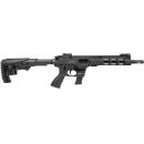 Carabine semi-automatique DERYA ZY9 noir cal.9x19 canon de 25.4cm 10+1 levier armement dual système