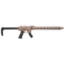 carabine semi-automatique DERYA TM22 FDE cal.22lr canon de 45.7cm garde main long
