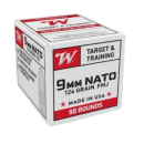 50 munitions WINCHESTER cal.9mm luger fmj 124gr