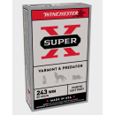Balles WINCHESTER Super X Power Point 243win 80gr 5.18G