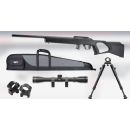 PACK 1 carabine REGENT RBA 1 CAL 22LR 20'' chargeur 10 coups (BIPIED, Lunette 4X32, MONTAGE ET FOURREAU)