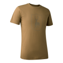 T-shirt DEERHUNTER avec logo couleur butternut