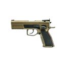 Pistolet PHOENIX Redback Gen2 9x19mm FDE Q SA/DA guidon FO rouge ch 4x17C