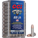 Munitions CCI uppercut cal.22lr 32gr plated hp par 50