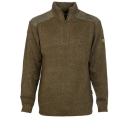 Pull PERCUSSION col camionneur brodé vert