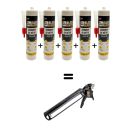 Goudron de hêtre BLACK BEASTS cartouche 310g par 5 + le pistolet offert !