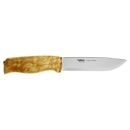 Couteau droit HELLE jegermester manche en bouleau lame 135mm + etui en cuir