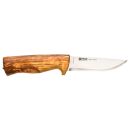 Couteau droit HELLE eggen manche en bouleau lame 101mm + étui en cuir
