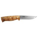 Couteau droit HELLE temagami manche en bouleau lame 110mm + étui en cuir