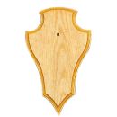 Ecusson trophée chevreuil 22x13cm Chêne Clair Avec Logement Machoir