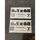 Lot de 2 boites de balles cal 6.5x68 RWS T-Mantel 6g 93gr