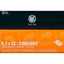 Munitions RWS cal.9.3x62 cineshot 196gr 12.7g par 30