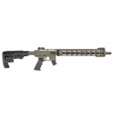 Carabine semi-automatique DERYA TM22 flash noir vert cal.22lr canon 18