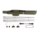 Pack ensemble canne à carpe MITCHELL combo GT pro carp complet cannes + moulinets + détecteurs + fourreau