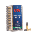 Munitions CCI cal.22lr compétition pistol match 40gr par 50 