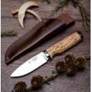 Couteau CUDEMAN nordico 138-dp manche bouleau 21.5cm + étui 