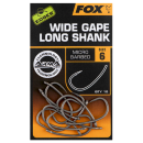 Hameçon FOX edges wide gape long shank taille 6 par 10