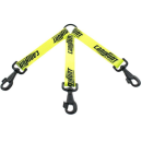 ACCOUPLE 3 CHIENS CANIHUNT HUNTER SANGLE PLATE JAUNE 30CM