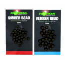 Perles en caoutchouc KORDA vertes 4mm par 25
