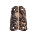 PLAQUETTES BOIS PT1911 SKULL POUR TAURUS 1911