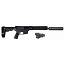 Pack carabine TROY INDUSTRIES ar9 LRBHO cal.9x19 + silencieux SAI + combo scrapper