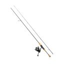 Canne à pêche ZEBCO 2 brins trout ul combo 2m 1-5g + moulinet 1000 0.20mm 160m