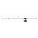 Canne à pêche ZEBCO 2 brins spin combo 2.2m 28g + moulinet 2000 FD 0.14mm 