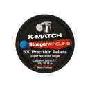 Plombs STOEGER cal.4.5 x-match 8.18gr 0.53g par 500