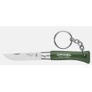  Couteau pliant porte-clés OPINEL kaki N°4 inox
