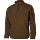 Pull SOMLYS col montant marron membrané