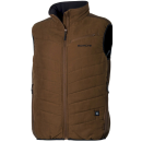 Gilet chauffant SOMLYS marron et noir NEW