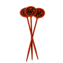 Lot 3 piquets angulateurs jalons de chasse rws orange