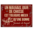 Plaque décorative sanglier LOVERGREEN humoristique chasse