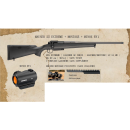 Pack Carabine MAUSER M25 extrême gaucher cal.300win mag synthétique avec point rouge Minox RV 1
