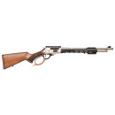 Carabine à levier de sous garde HUGTEK SWXNSE crosse bois garde main tactique boitier nickel cal.45-70 gvt canon 51cm 