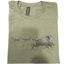 T-shirt LOVERGREEN chien, sanglier 