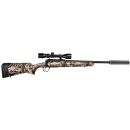 Pack carabine Savage Axis XP CAMO Cal.243 filetée  + lunette 3-9x40+ silencieux Nielsen paradox 45  