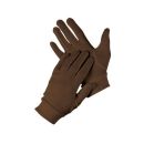 Gants de soie Verney Carron Calor marron