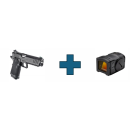 Pack Pistolet SPRINGFIELD ARMORY 1911 ds prodigy RDR cal.9x19 noir avec point rouge ACRO C-2
