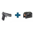 Pack Pistolet SPRINGFIELD ARMORY 1911 ds prodigy RDR cal.9x19 noir avec point rouge MPS Steiner