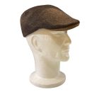 Casquette plate LOVERGREEN en laine 4 pans taupe
